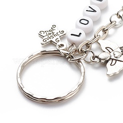 Valentine's day letter bead love and star with word just for you porte-clés&nbsp;KEYC-JKC00377