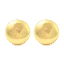 Orecchini a bottone in acciaio inossidabile 304 a forma semicircolare&nbsp;EJEW-A125-69G