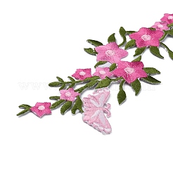 Gestickte Polyester-Kragenverzierung zum Aufnähen/Aufbügeln&nbsp;LS-DIY-WH0029-74C