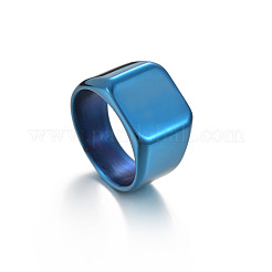 Quadratische Fingerringe aus Edelstahl 304&nbsp;WGB1DFB-01