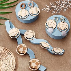 20 Stück 5 Stile hohle Holzanhänger&nbsp;WOOD-CA0001-54