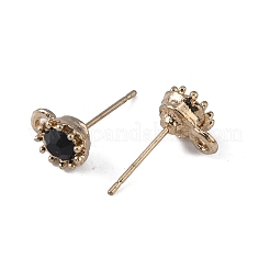 Zinklegierung mit Strass-Ohrsteckern&nbsp;FIND-WH0126-36LG-02