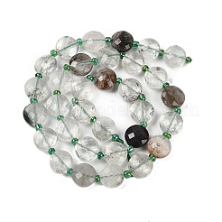 Fili di quarzo lodolite verde naturale / quarzo da giardino&nbsp;G-B094-A19-01