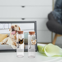 4 Stück 2 Arten transparente leere Glasflaschen&nbsp;AJEW-DR00032