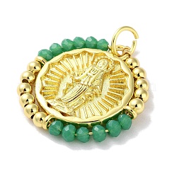 Pendentif en laiton plaqué rack&nbsp;KK-Z039-05F