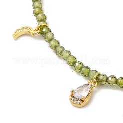 Boho-Halsketten mit Mond-&nbsp;NJEW-G099-01G