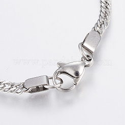 Anlaufgeschützte Gliederarmbänder aus Edelstahl 304&nbsp;BJEW-H572-05P
