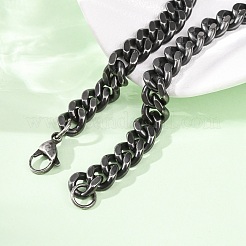 Collar vintage de cadena Panzer con eslabones infinitos de acero inoxidable 304&nbsp;NJEW-C115-02AS