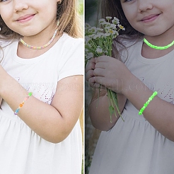 DIY-Kits zur Herstellung von Stretch-Armbändern aus leuchtenden Acryl- und Kunststoffperlen&nbsp;DIY-YW0011-66