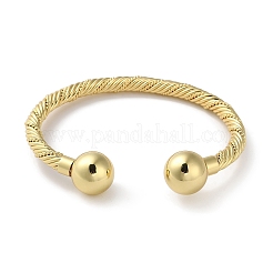 Manschettenarmbänder aus Messing mit Zahnstangenbeschichtung&nbsp;BJEW-H326-03G