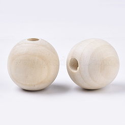 Unfertige Naturholzperlen&nbsp;WOOD-Q041-04A