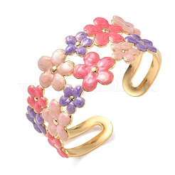 Bracelets manchettes en acier inoxydable 304 pour femmes&nbsp;BJEW-F525-04C-G