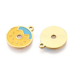 304 Edelstahl-Emaille-Anhänger&nbsp;STAS-T065-61G-2
