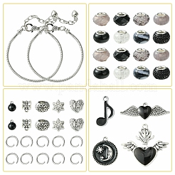 DIY-Armband-Bastelsets aus Legierung und Messing im europäischen Stil&nbsp;DIY-FS0007-23