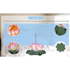 Ornements en céramique imitation lotus parfum insertion aromathérapie four décorations cadeaux&nbsp;JX848A