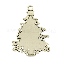 Alliage de style tibétain arbre de noël gros pendentifs&nbsp;TIBEP-5251-AS-LF