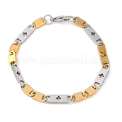 201 Edelstahl-Armbänder mit ovalen Gliederketten&nbsp;BJEW-B078-147GP