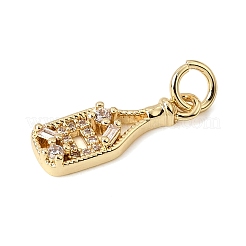 Pendentifs en laiton zircon cubique transparent&nbsp;CU-CBA7D12-24C-G
