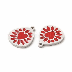 Ciondoli in acciaio inox smaltato 304&nbsp;STAS-F291-04P