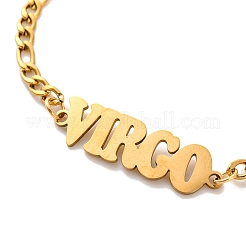 Constellation 202 Figaro-Gliederarmbänder aus Edelstahl für Damen und Herren&nbsp;LS-AJEW-U006-01C
