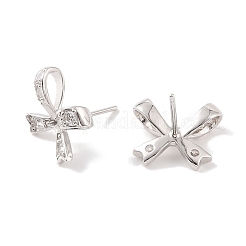 925 risultati di montature per orecchini in argento sterling con micro pavè di zirconi cubici&nbsp;STER-B003-22P