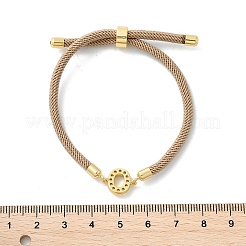 Bracelets réglables en nylon&nbsp;X-BJEW-C096-01G-15