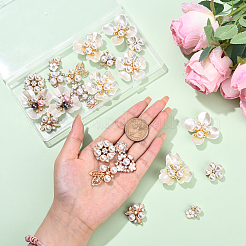 24 stücke 12 stile legierung dekorieren verwendung für diy die tasche oder haarschmuck&nbsp;FIND-YW0009-59