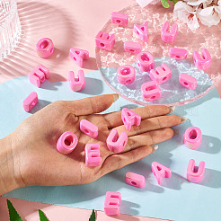 50 Stück 5 Stile UV-Beschichtung undurchsichtige Acrylperlen&nbsp;PACR-TA0001-31H