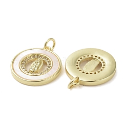 Pendentifs en laiton zircon cubique transparent&nbsp;KK-H466-06G