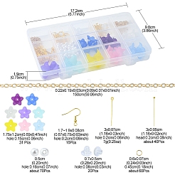 Kit de fabrication de boucles d'oreilles fleur bricolage&nbsp;DIY-FS0004-15