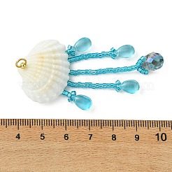 Naturales shell colgantes grandes&nbsp;PALLOY-MZ01363-01