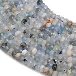 Natürliche Aquamarin Perlen Stränge&nbsp;GG-CBA753B-B01-2x4mm
