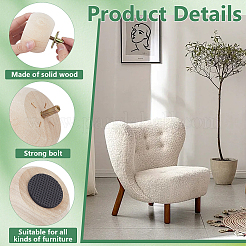 Patas de muebles de madera&nbsp;FIND-WH0139-966B