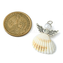 Pendentifs ange coquille en spirale&nbsp;PALLOY-JF02507-02