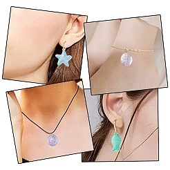 Set di perle di vetro trasparenti a tema oceano da 25 pz. 5&nbsp;GLAA-YW0003-40A
