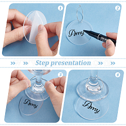 Kit fai da te per realizzare ciondoli per bicchieri di vino vuoti&nbsp;DIY-FG0004-59B