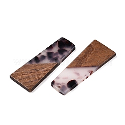 Colgantes de resina opaca y madera de nogal&nbsp;RESI-T058-04B