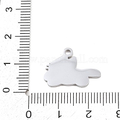 Ciondoli in acciaio inox 304&nbsp;SA-CBAE30B-05P
