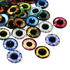 Cabochons en verre transparent imprimé&nbsp;GL-CBAA22A-04