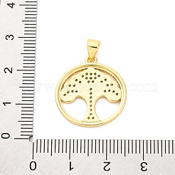 Ottone micro spianare pendenti zirconi&nbsp;KK-D325-52G
