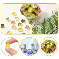 8 couleurs 20 cabochons en verre transparent&nbsp;GLAA-YW0003-66A
