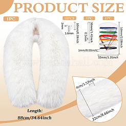 Cuello de piel de lana artificial&nbsp;AJEW-PH0008-64B