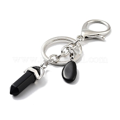 Portachiavi di ossidiana naturale&nbsp;KEYC-M022-05I