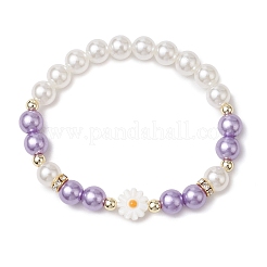 10 Stück 10 Farben verstellbare Kunstperlen-Armband-Sets für Frauen und Mädchen&nbsp;BJEW-JB111345