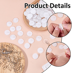 Perchas de plástico autoadhesivas con gancho&nbsp;AJEW-WH0709-522