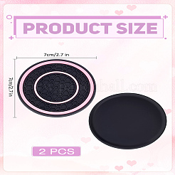 2 sottobicchiere in pvc&nbsp;AJEW-LP0006-75D
