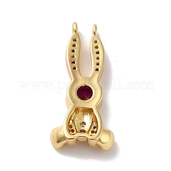 Porte micro ouvrent pendentifs zircone cubique en laiton de placage&nbsp;KK-A160-21B-G