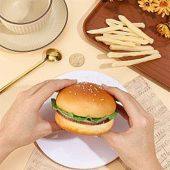 12 Stück PVC-Imitat-Pommes frites & 1 Stück PU-Leder-Imitat-Hamburger&nbsp;AJEW-CN0007-07