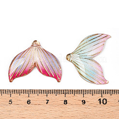 Pendenti in acrilico traslucido con colori sfumati stampati&nbsp;OACR-T028-28B