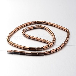 Electroplate non magnetici ematite sintetico fili di perline&nbsp;G-F300-37C-08